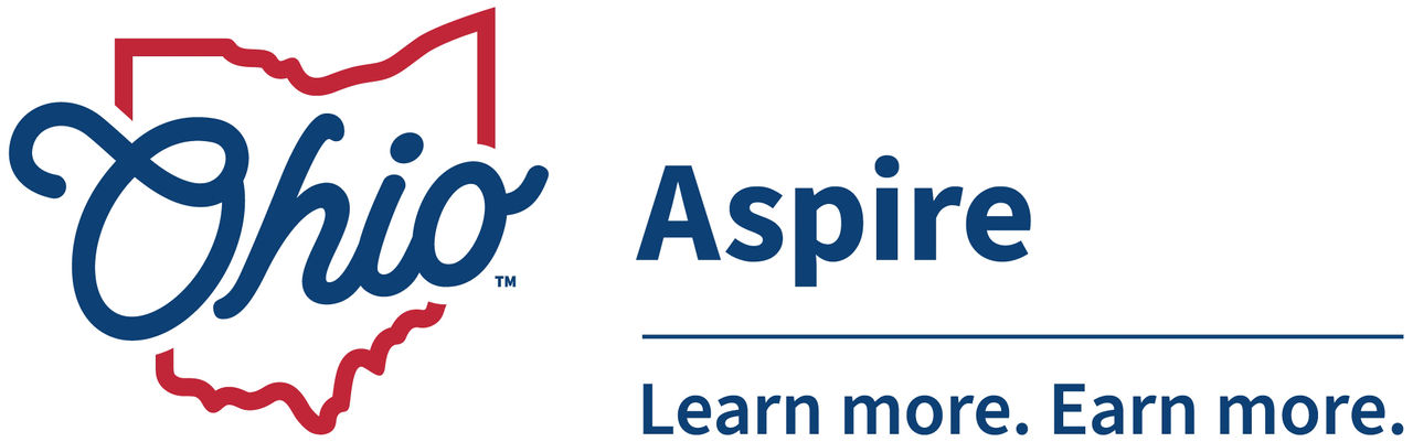Logo from the Ohio Aspire State Office of the Ohio Department of Higher Education